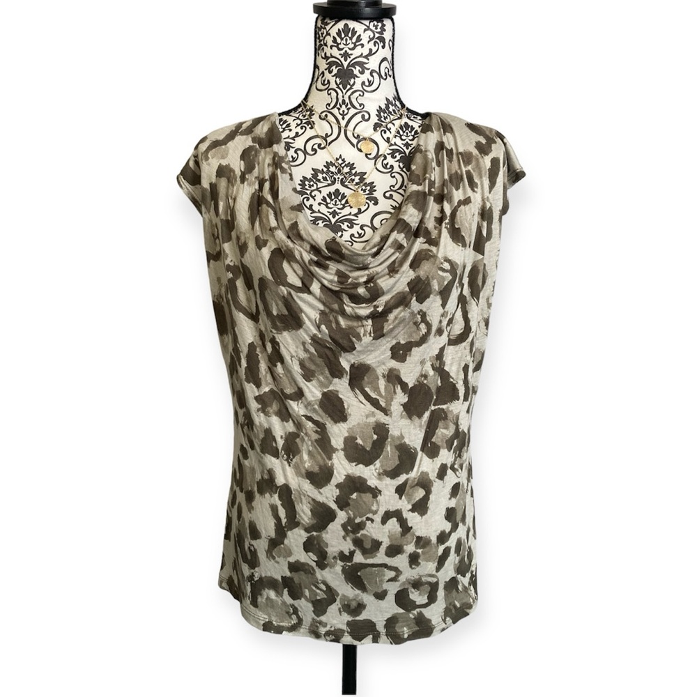 MICHAEL Michael Kors | NWT Women’s Leopard Print Sleeveless Blouse - Picture 1 of 6